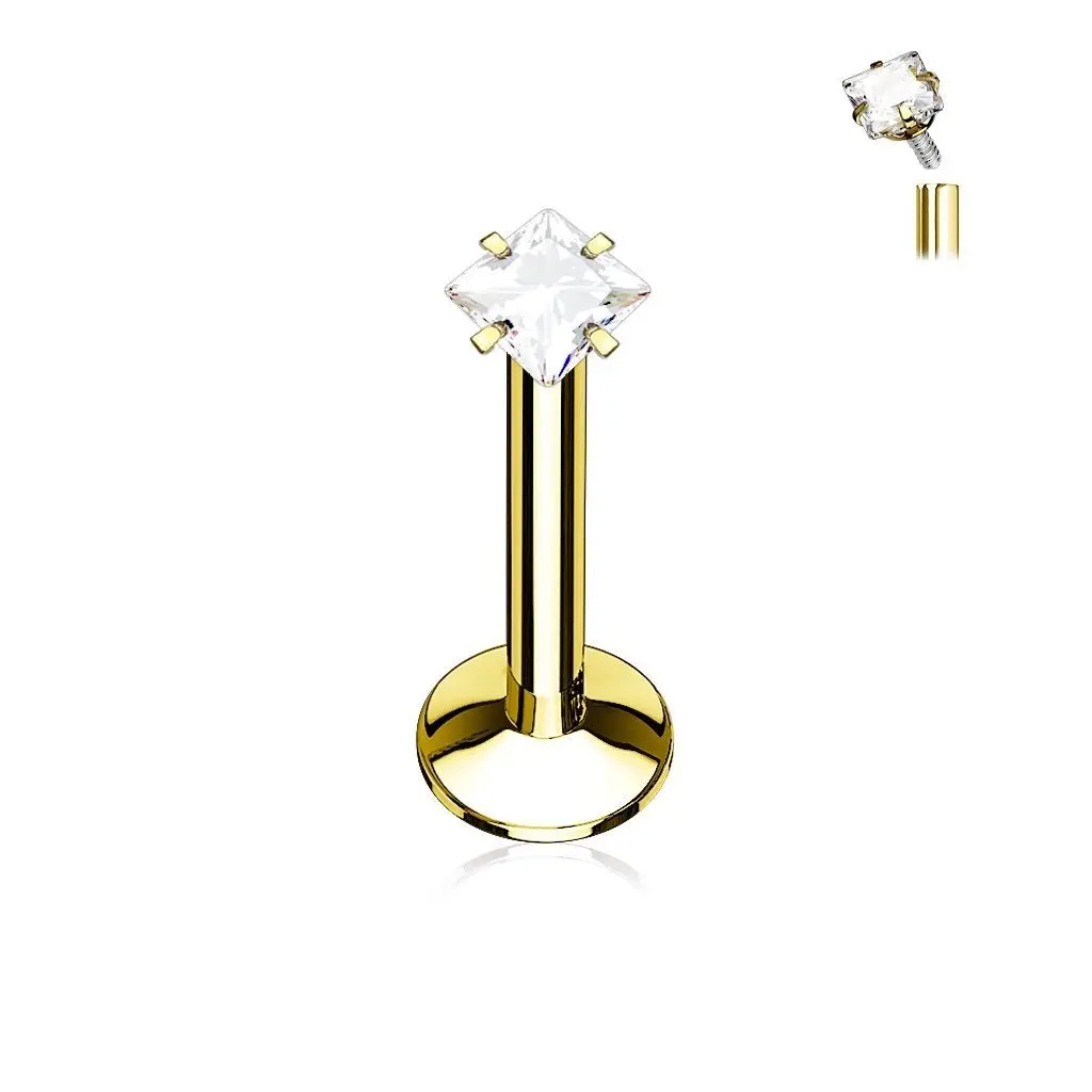 S4U Piercing do brady zlacený (1,2 x 8 mm) - LB01083GD-1208