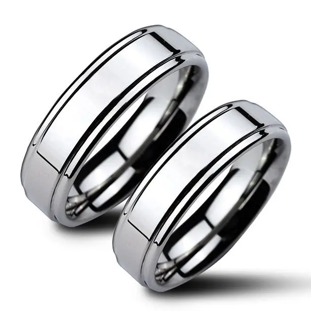 NUBIS NWF1022 Wolframové snubní prsteny - pár - NWF1022-6
