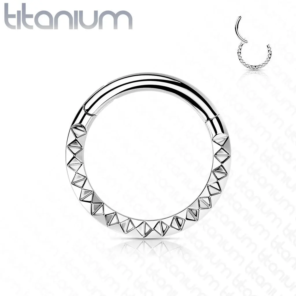 Segment kruh - helix / cartilage / tragus piercing TITAN, 1,2 x 8 mm - TIT1138-1208