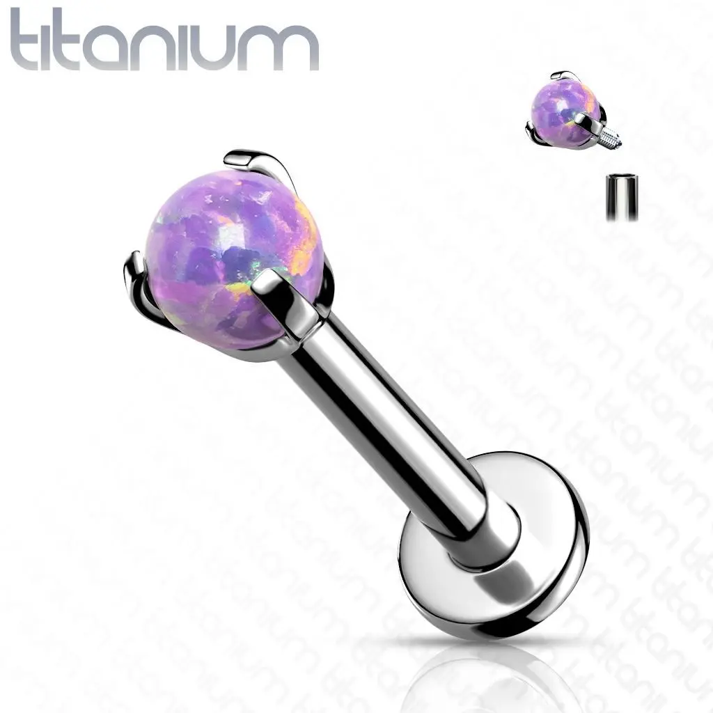 Piercing do brady - labreta titan (fialová) - TIT1077-OP38