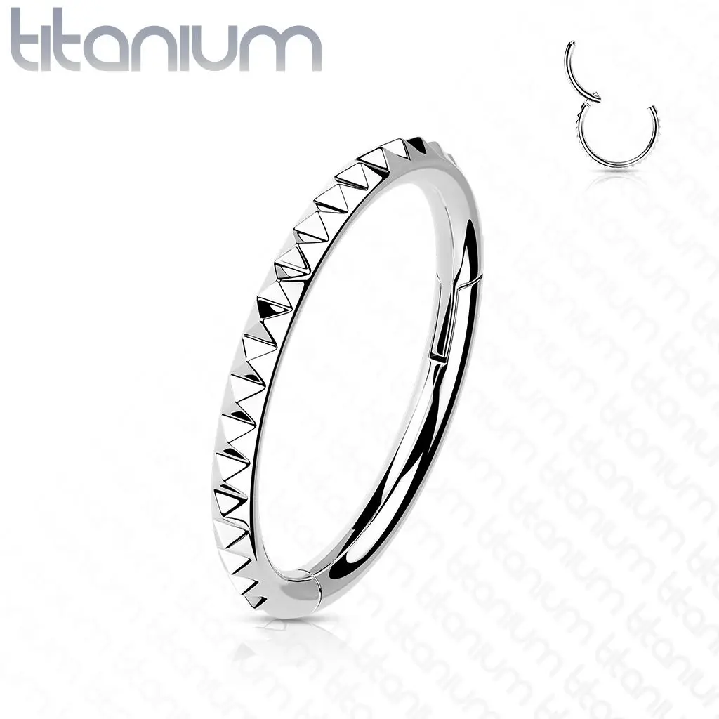 Segment kruh - helix / cartilage / tragus piercing TITAN (1,2 x