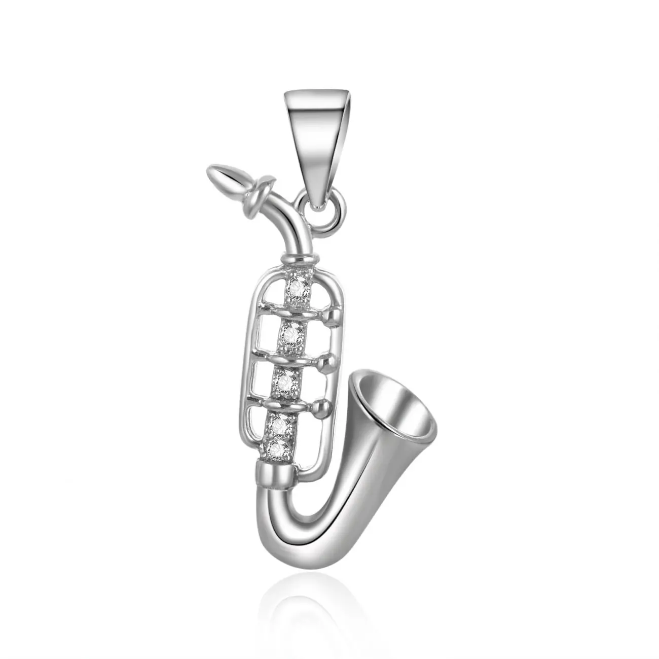 NUBIS Stříbrný přívěsek saxofon - NB-4182