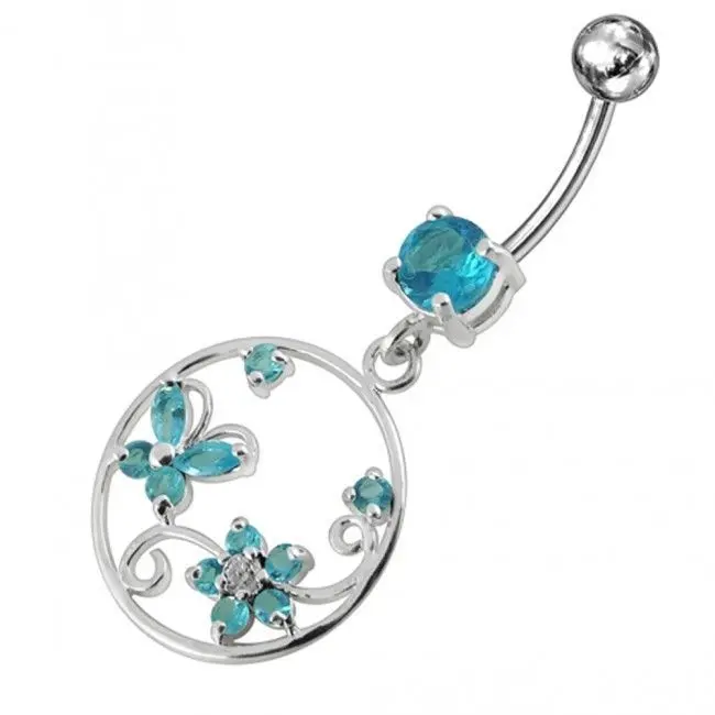 S4U Stříbrný piercing do pupíku