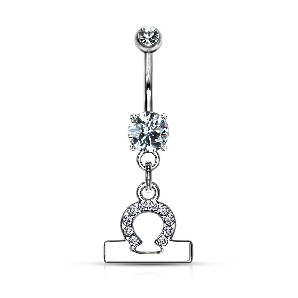 Piercing do pupíku - znamení váhy - WP01141-08