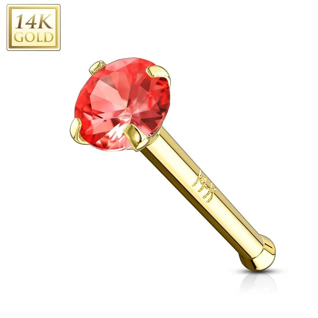 Zlatý piercing do nosu, Au 585/1000