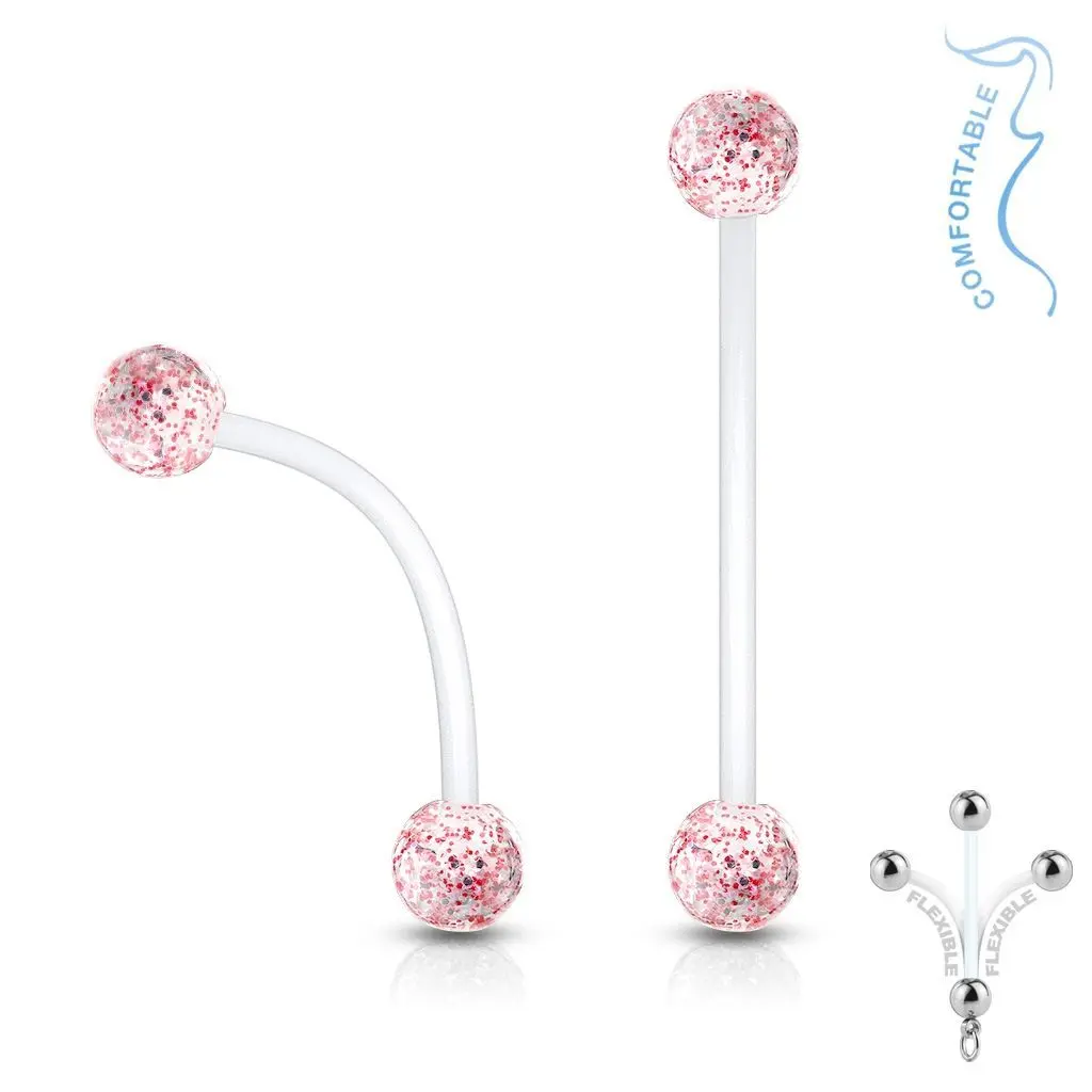 Pružný těhotenský piercing do pupíku