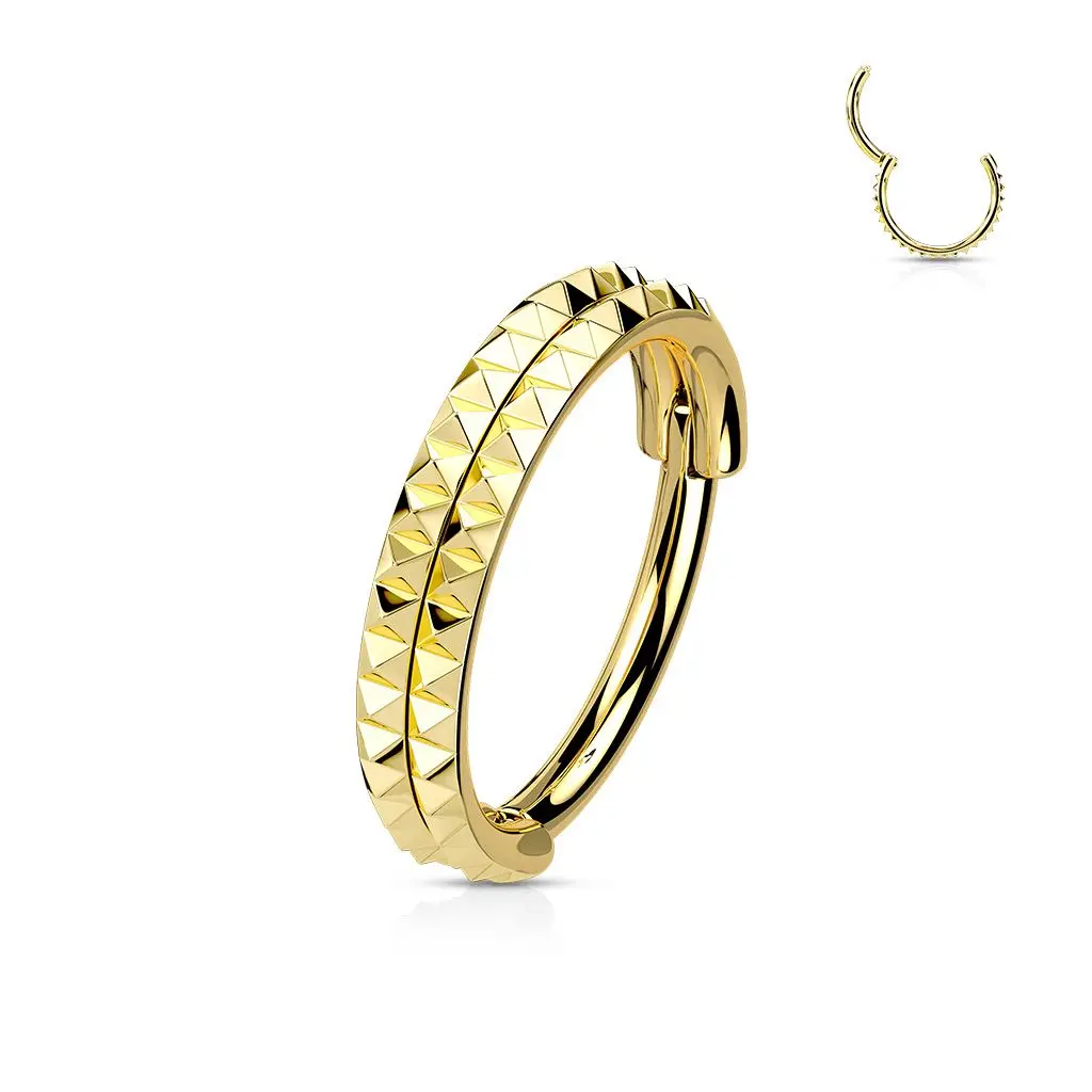 Segment kruh s hroty - helix / cartilage / tragus piercing (1,2 x