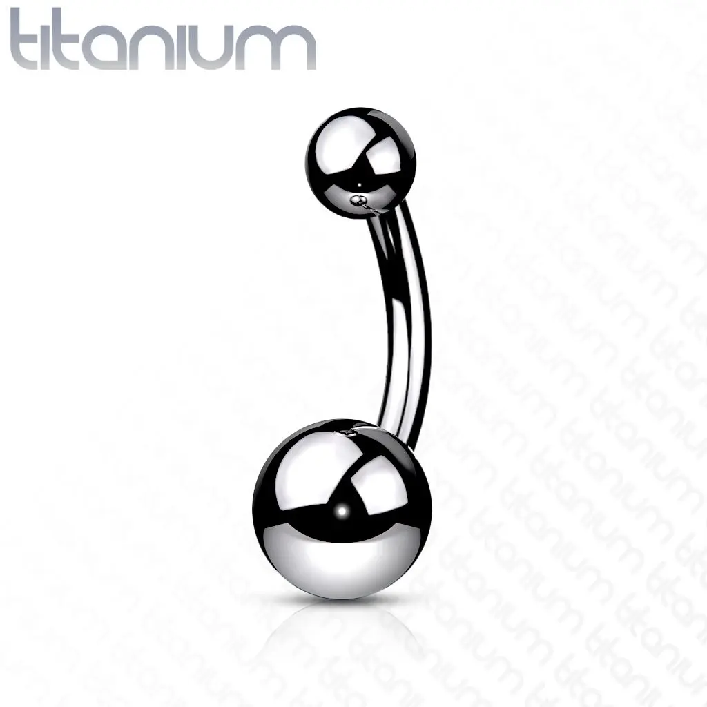 Piercing do pupíku - banánek malý TITAN (1,6 x