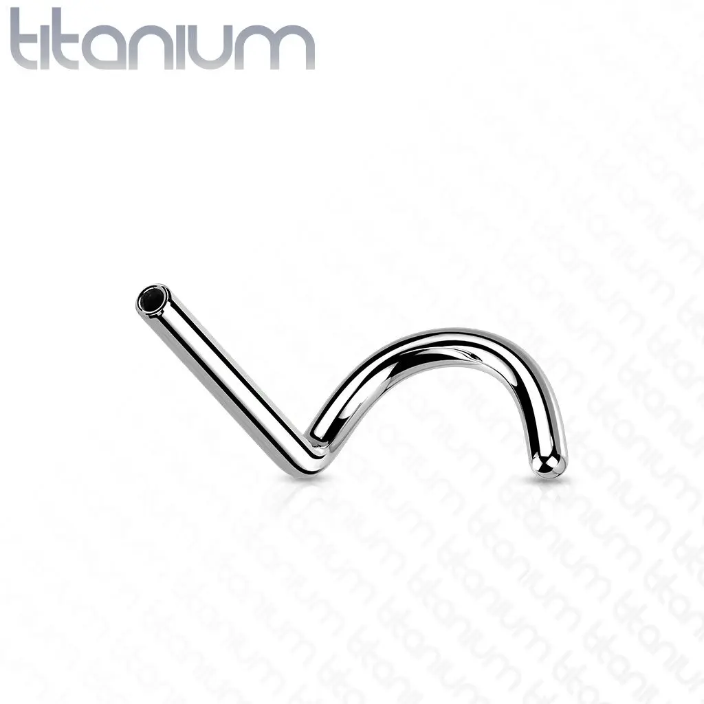 S4U Tyčka k PUSH IN piercing do nosu TITAN, 0,8 x 6 mm - TIT1146-0806