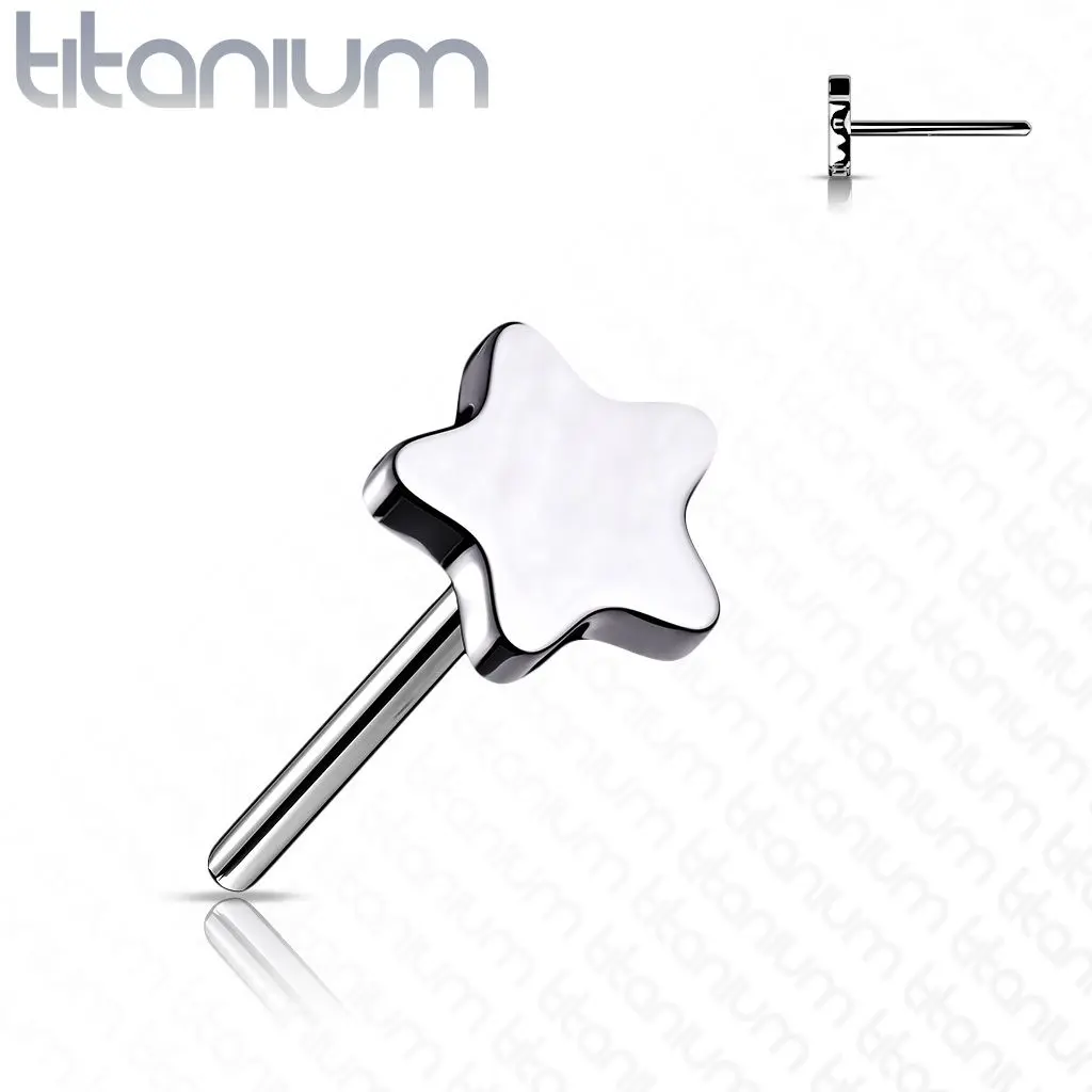 S4U Hvězdička k PUSH IN piercingu TITAN - TIT1157-TI