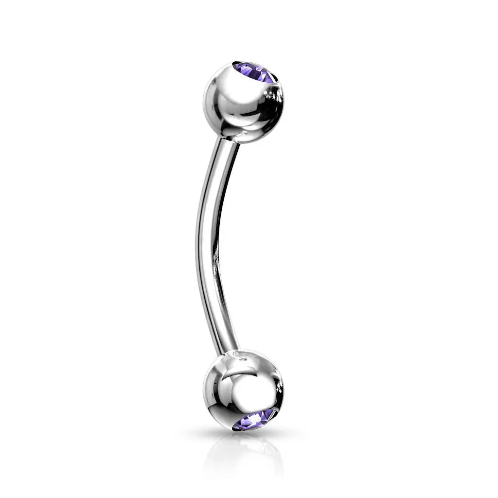 Piercing do obočí 1,2 x 8 mm
