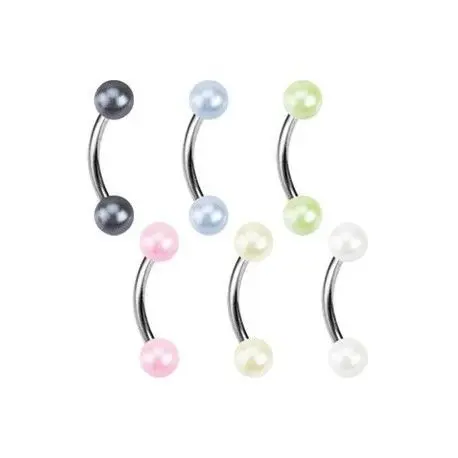 Piercing do obočí - perličky