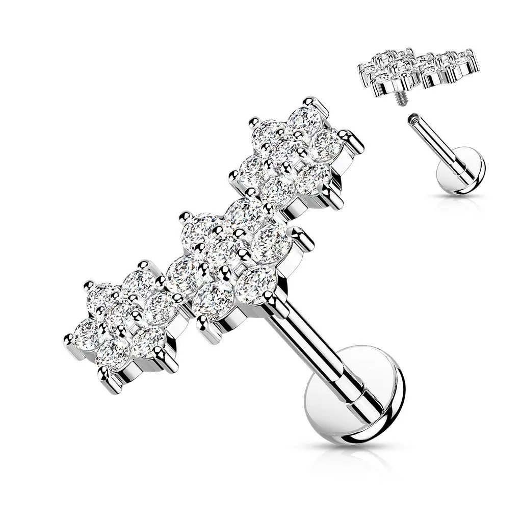 S4U Piercing do brady s kytičkami (1,2 x