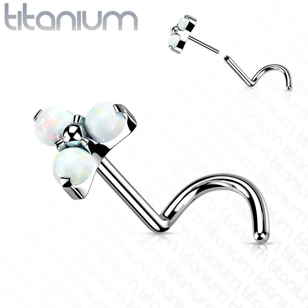 S4U PUSH IN piercing do nosu TITAN, 0,8 x 6 mm - TIT1178