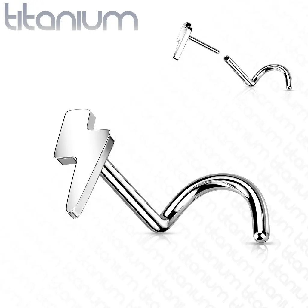 S4U PUSH IN piercing do nosu TITAN, 0,8 x 6 mm - TIT1181