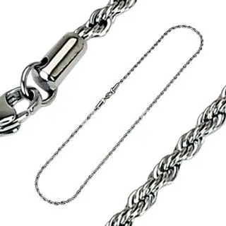 Ocelový řetízek kroucený, šíře 5 mm (48,5 cm) - OPE1087-050-60