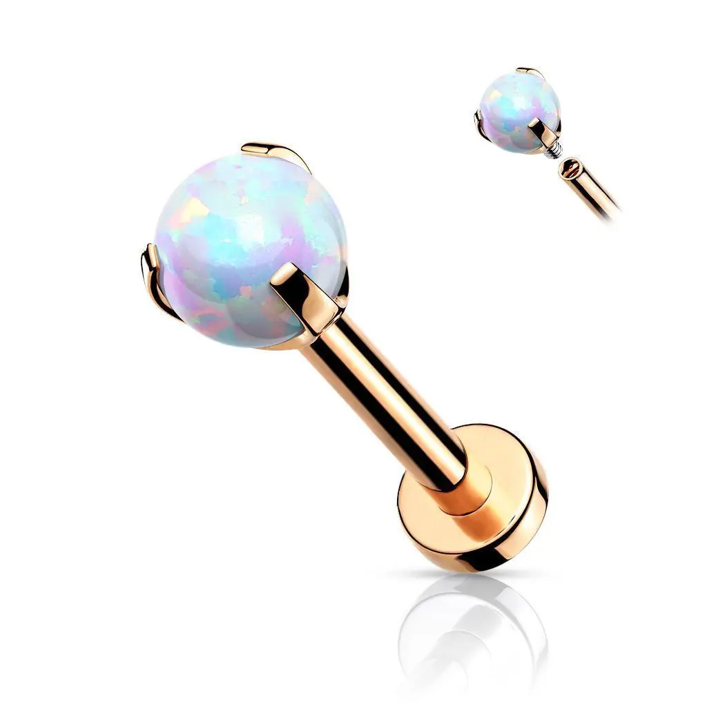 S4U Labreta s opálem, tyčka 1,2 x 8 mm