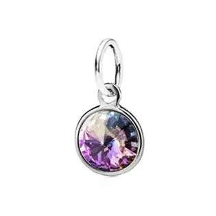 S4U Stříbrný přívěsek s kamenem Crystals from SWAROVSKI Vitrail Light - CS3700-VL
