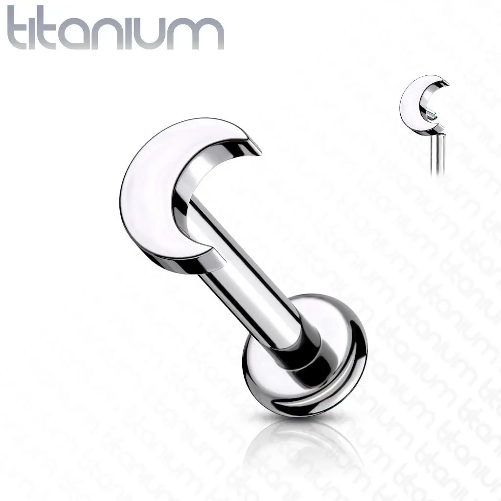 S4U Piercing do brady TITAN - labreta, měsíček (1,2 x