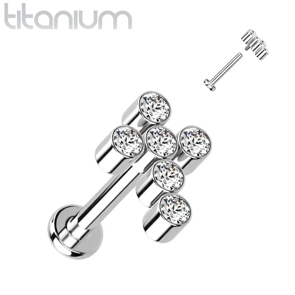 S4U Piercing do brady / ucha TITAN (1,2 x 8 mm) - TIT1201C-1208