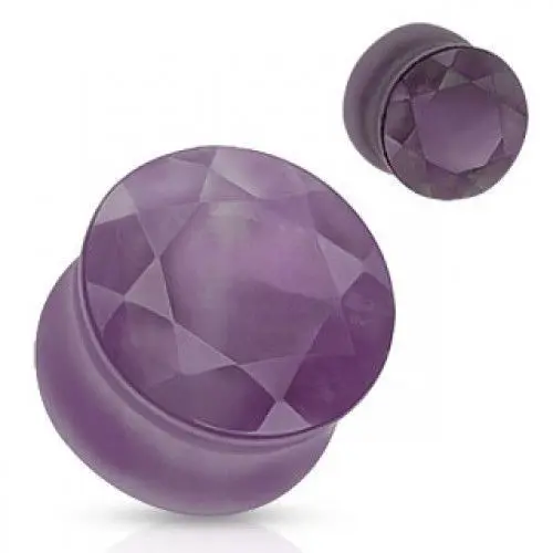 MARRE Plug kámen ametyst (14 mm)