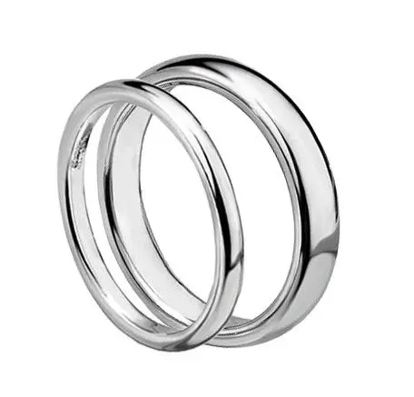 Wolframové snubní prsteny HWRTU01 2+4 mm - pár