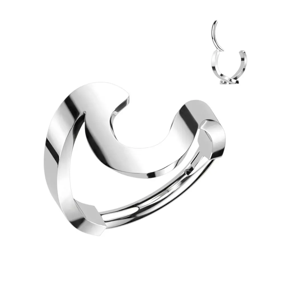 Ocelový kruh - helix / cartilage piercing (1,2 x