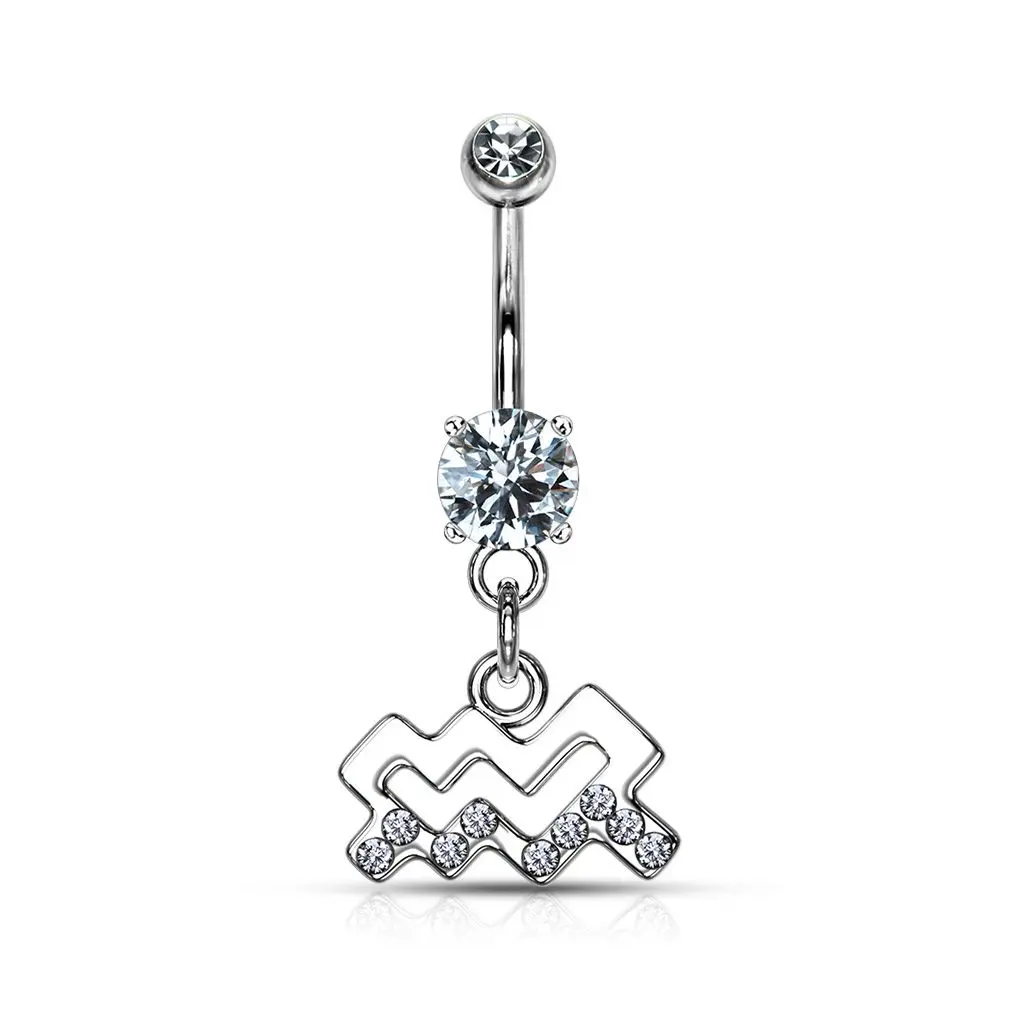 Piercing do pupíku - znamení vodnář - WP01141-11