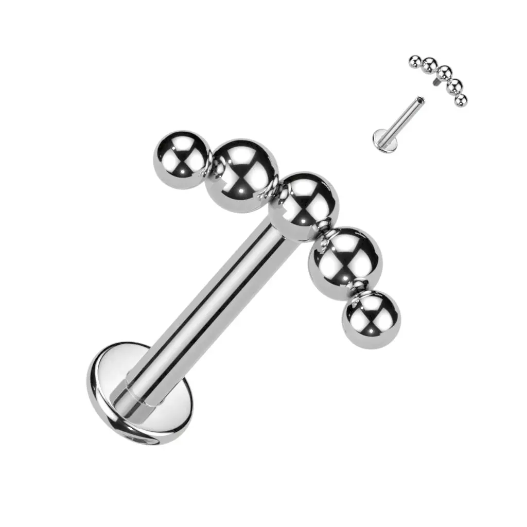 Piercing do brady - labreta titan 1,2 x 8 mm - TIT1237-1208
