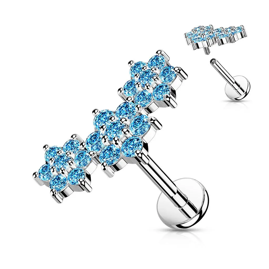 Piercing do brady s kytičkami 1,2 x 8 mm - LB1102Q-1208