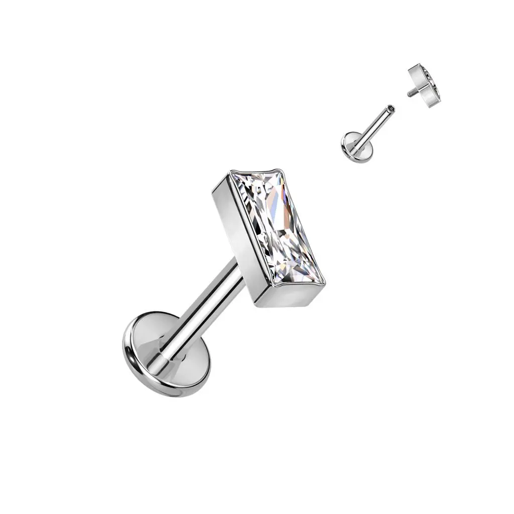 S4U Piercing do brady - labreta TITAN obdélník (1,2 x