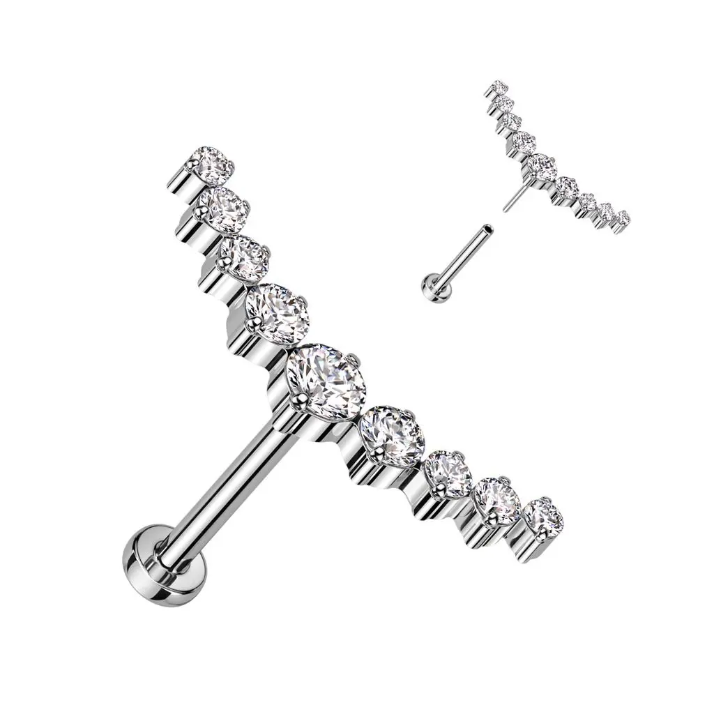 S4U Piercing do brady - labreta TITAN, 1,0 x 8 mm - TIT1269-C