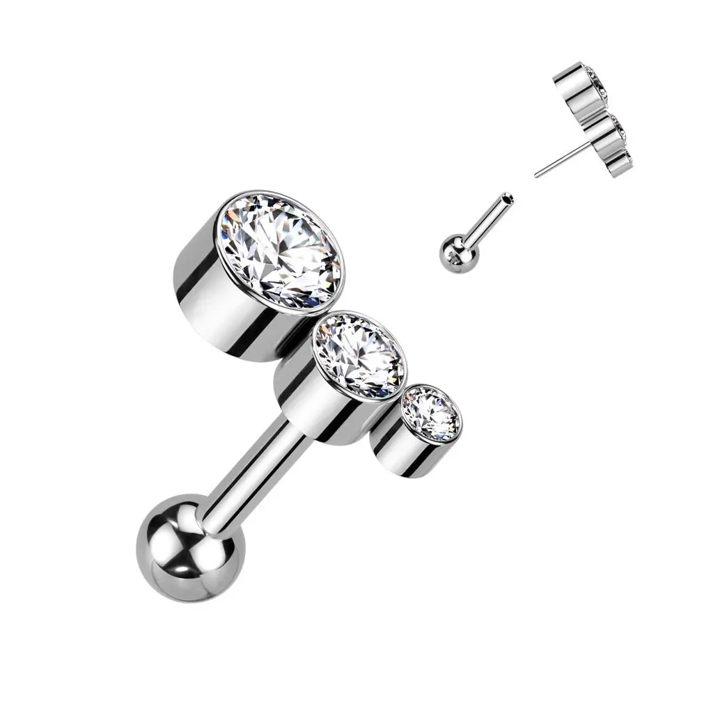 PUSH IN cartilage piercing do ucha TITAN - TIT1271-C
