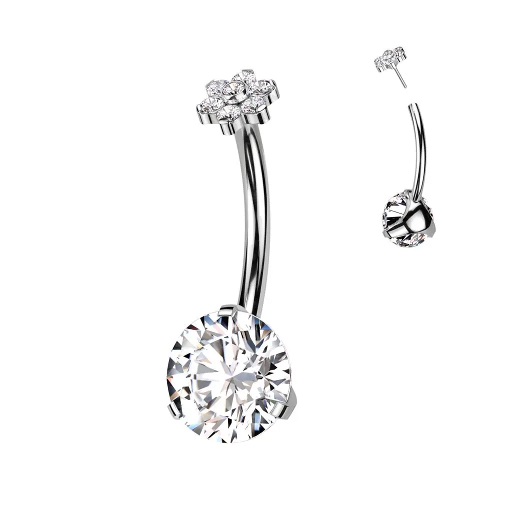 PUSH IN piercingu do pupíku TITAN - TIT1274-C
