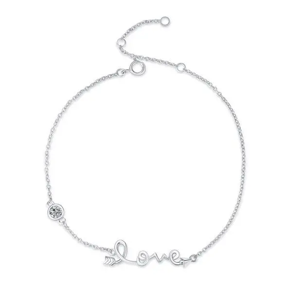 Stříbrný náramek Love - ZB86231