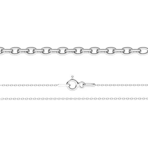 NUBIS Stříbrný řetízek ANKER, tl.1mm (55 cm, 1,60 g) - NB-7030-55