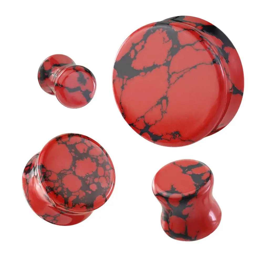 Mramorovaný plug do ucha (19 mm) - PL01280-19
