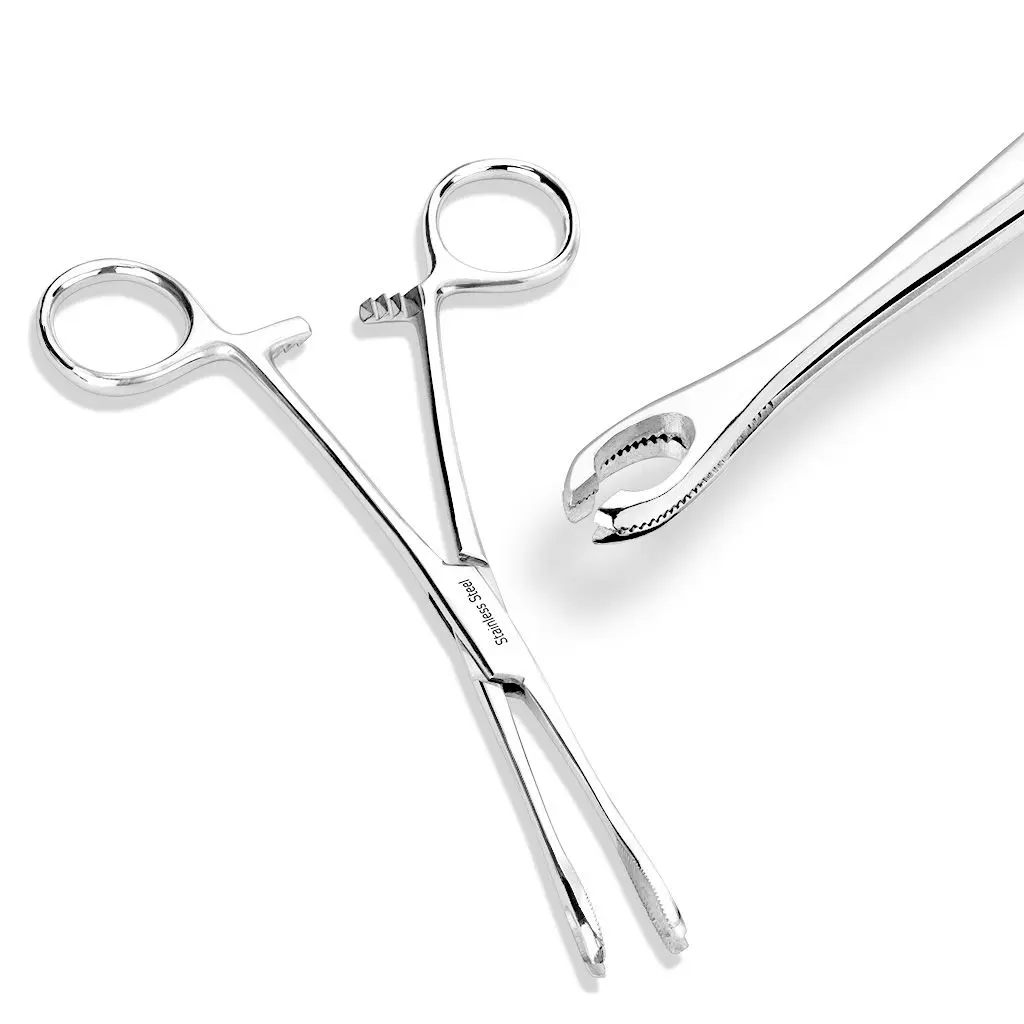 Kleště na piercing kulaté s výřezem
