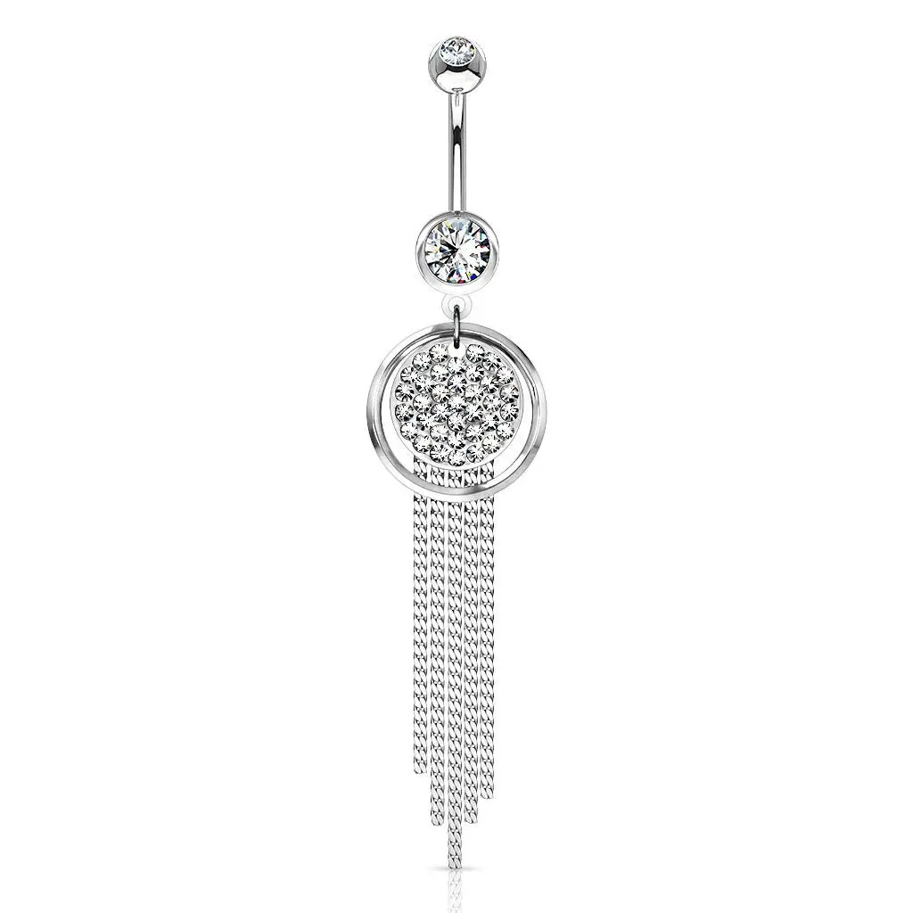 Piercing do pupíku s visací ozdobou