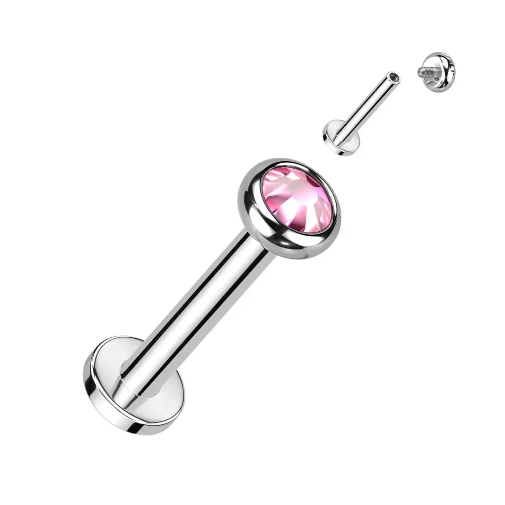MARRE Piercing do brady - labreta TITAN (růžová) - TIT1291P-1208