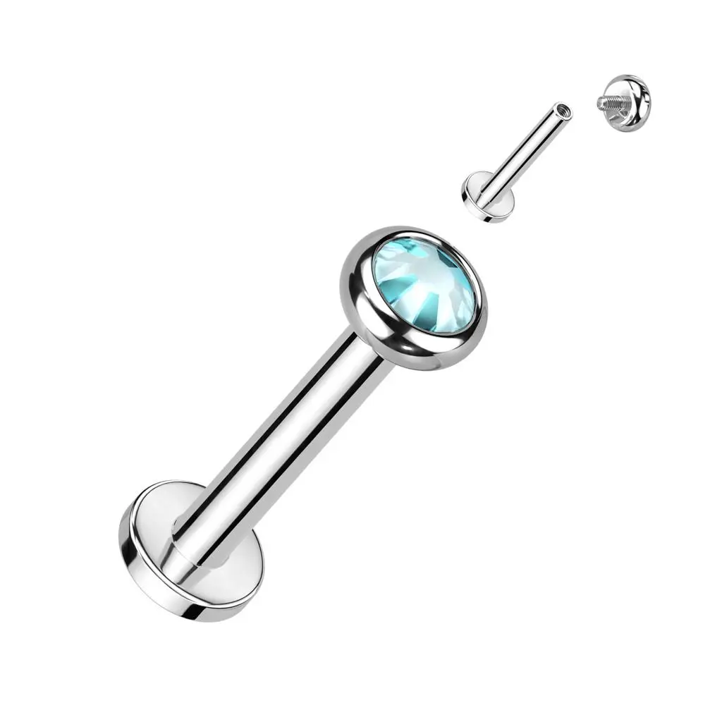MARRE Piercing do brady - labreta TITAN (tyrkysová) - TIT1291Q-1208