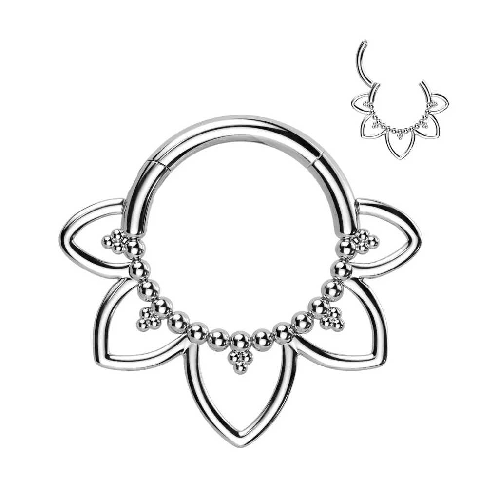Segment kruh - helix / cartilage / tragus / septum piercing TITAN (1,2 x