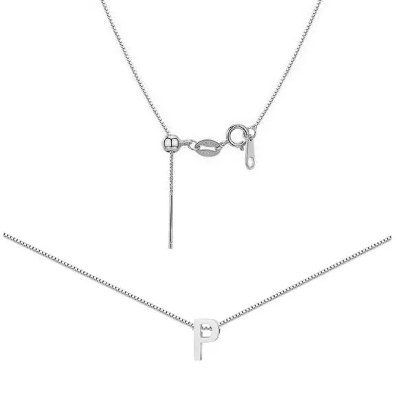S4U Ocelový náhrdelník PÍSMENO P - OPD0338-P