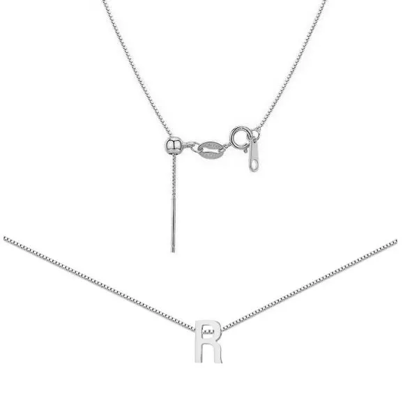 S4U Ocelový náhrdelník PÍSMENO R - OPD0338-R