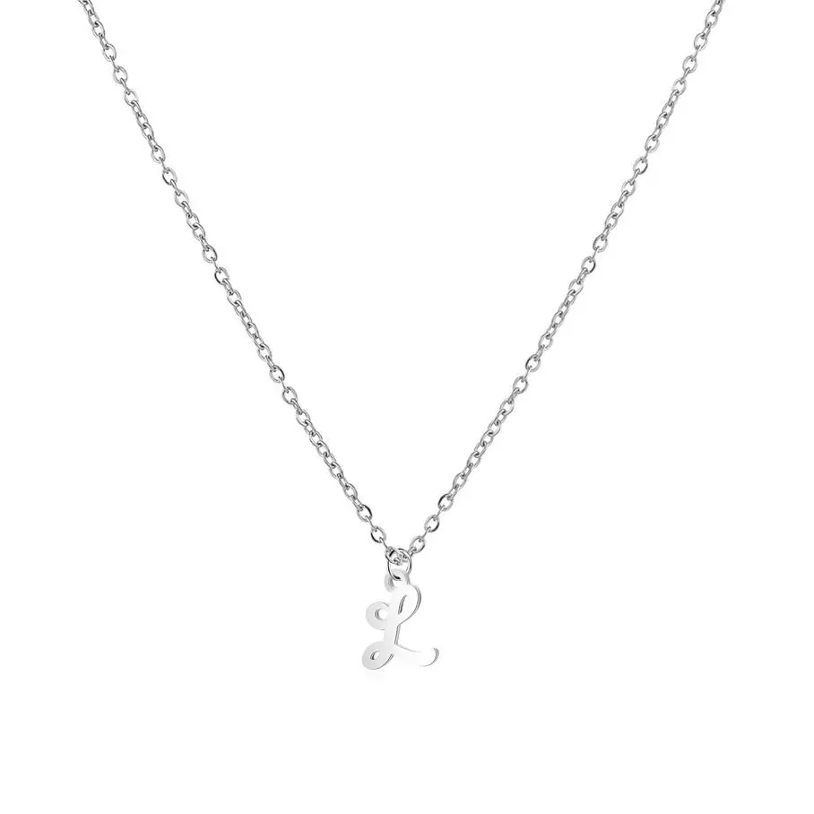 S4U Ocelový náhrdelník, písmeno L - OPD0339-L