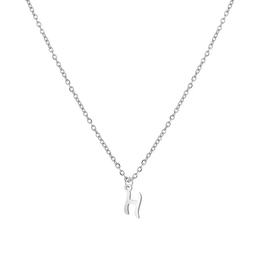 S4U Ocelový náhrdelník, písmeno H - OPD0339-H