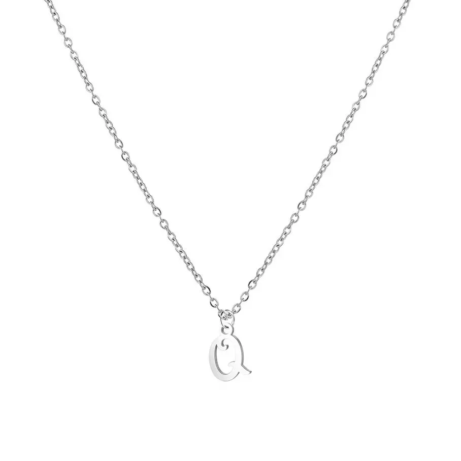 S4U Ocelový náhrdelník, písmeno Q - OPD0339-Q