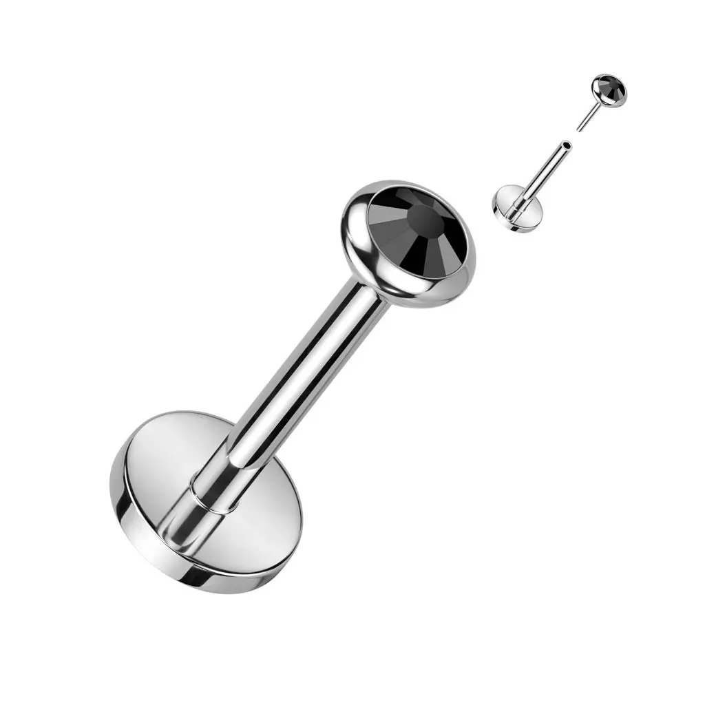 S4U PUSH IN piercing do brady / ucha TITAN (černá) - TIT1241K-1008