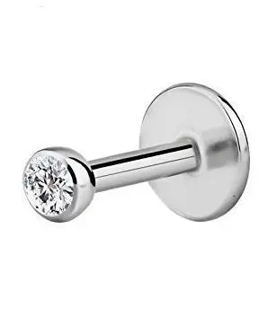 MARRE Piercing do brady - labreta, zirkon 3 mm (1,2 x 8)