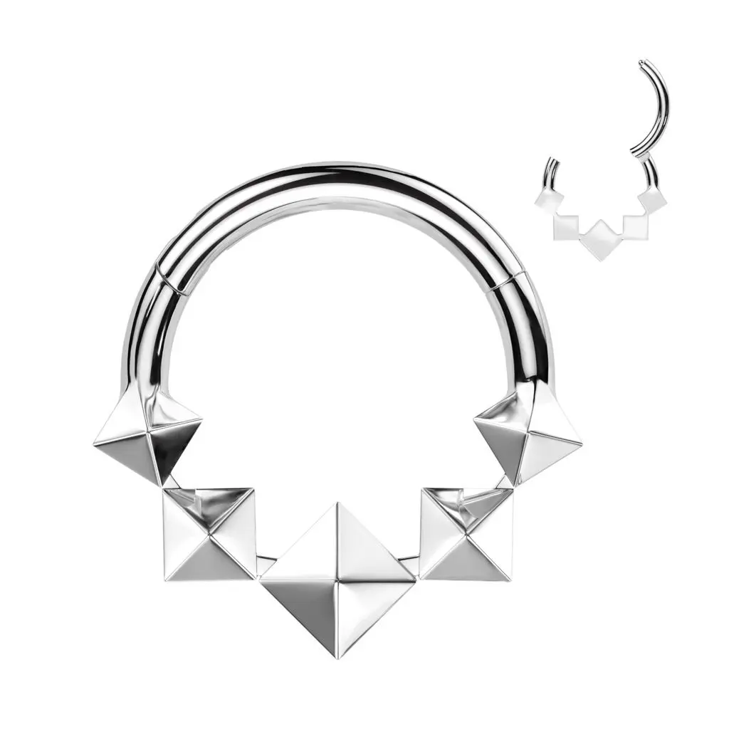 Segment kruh - helix / cartilage / tragus / septum piercing TITAN, 1,2 x 8 mm - TIT1300-1208